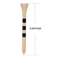 Professional Golf Tees Durable Bamboo Tees Natural Color 70mm 83mm 100pcs/pack