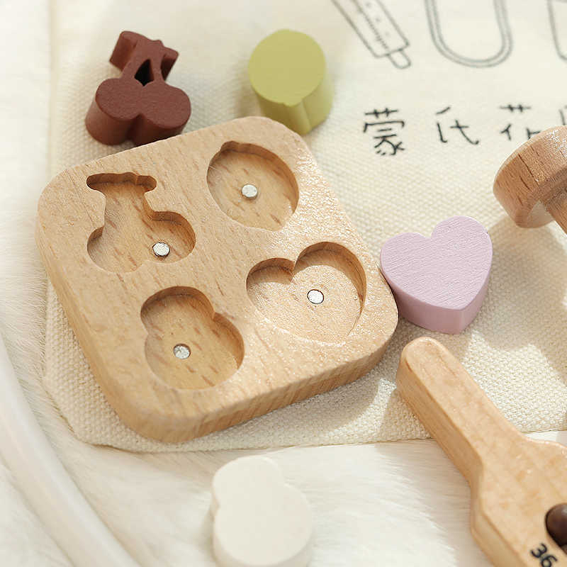 Children's Solid Wood Play House Simulation Doctor Nurse Stethoscope Toy Suit
