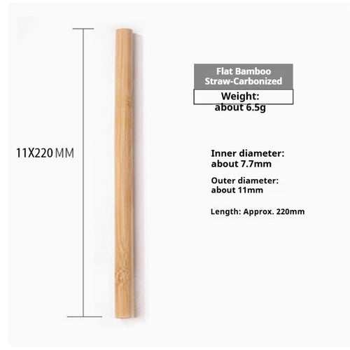 20cm Natural Bamboo Straw, Environmentally Friendly And Biodegradable