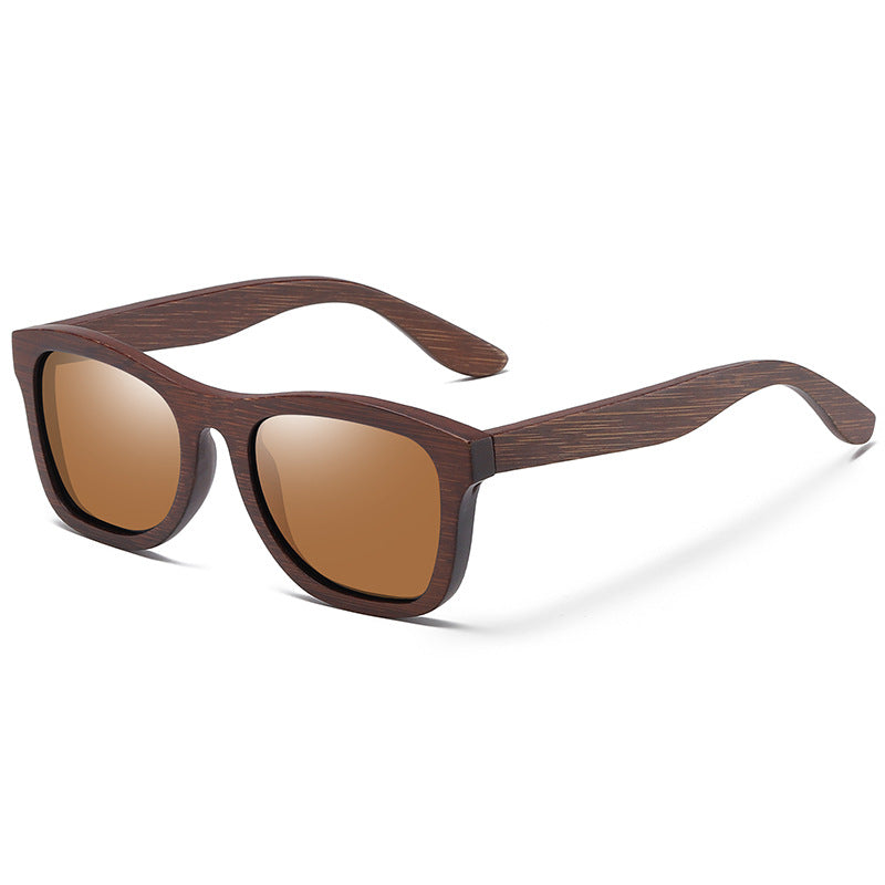 Gafas de sol de madera de bambú, retro, polarizadas