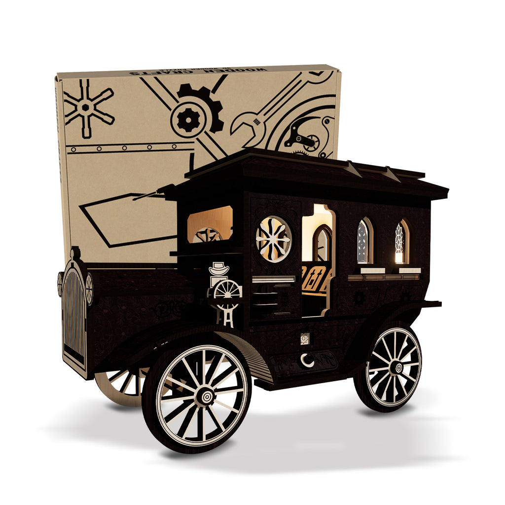 Coche de madera mágica