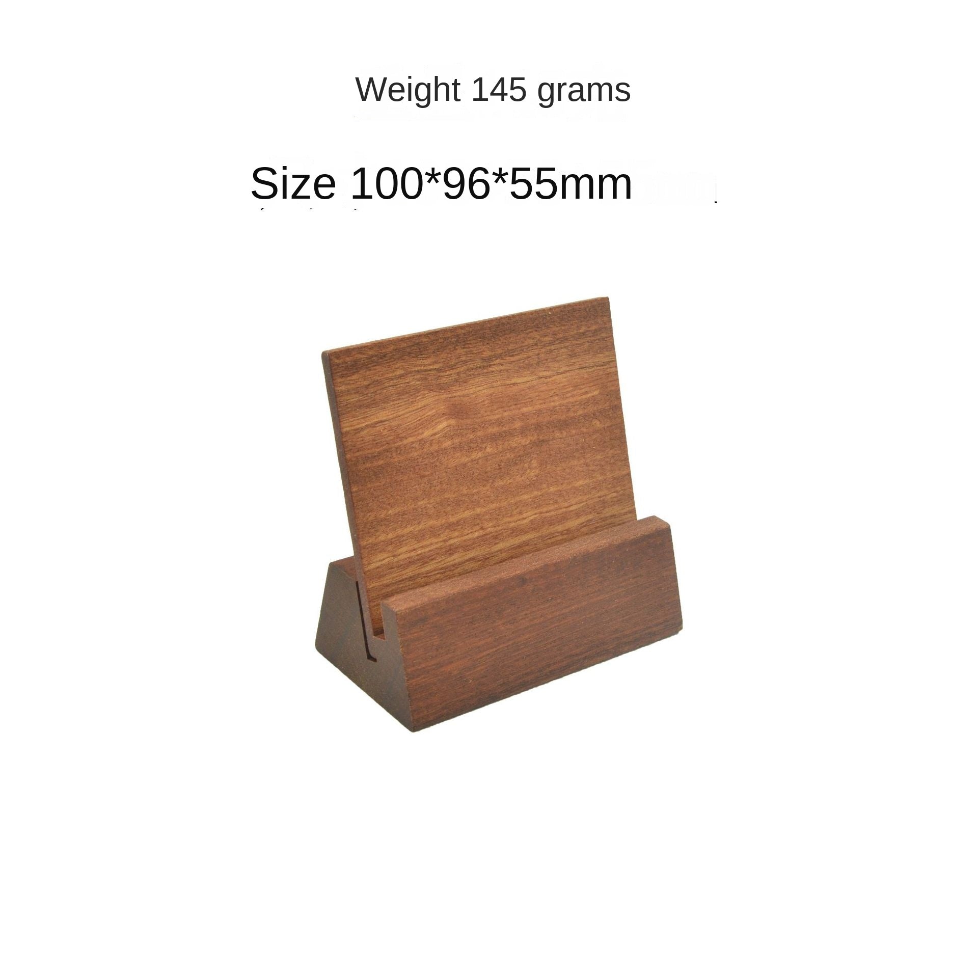 Solid Wood Calendar Stand with Sandalwood Base, Wooden Notepad Holder, Business Card Holder, Card Holder in Beech and Walnut Wood