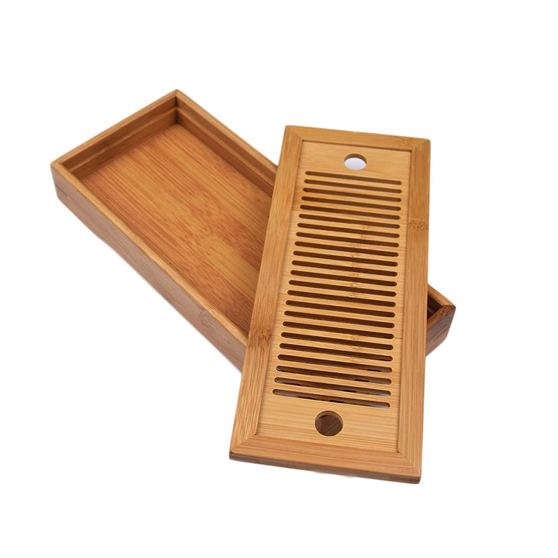 Bamboo Tea Tray Simple Tea Set Dry Brewing Table Tea Mat Bamboo Travel Tea Set