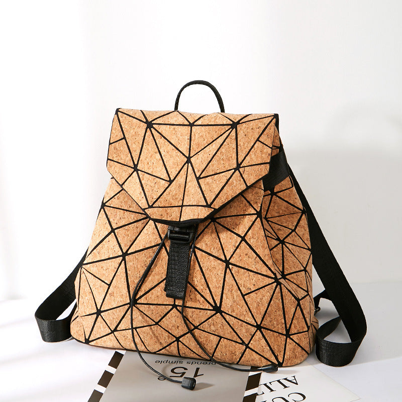KAOGE Original Mochila de Corcho Natural para Mujer de Moda Madera Vegana Bolso Mochilas Femeninas Bolso de Viaje Mochila Escolar para Niña