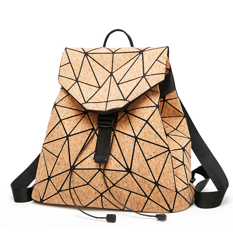 KAOGE Original Mochila de Corcho Natural para Mujer de Moda Madera Vegana Bolso Mochilas Femeninas Bolso de Viaje Mochila Escolar para Niña