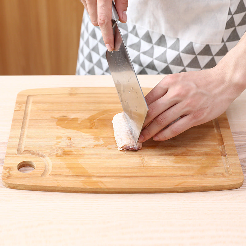 Healthy And Ecological Bamboo Cutting Board With Holes