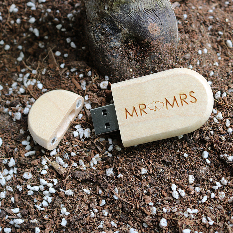 USB de madera creativo