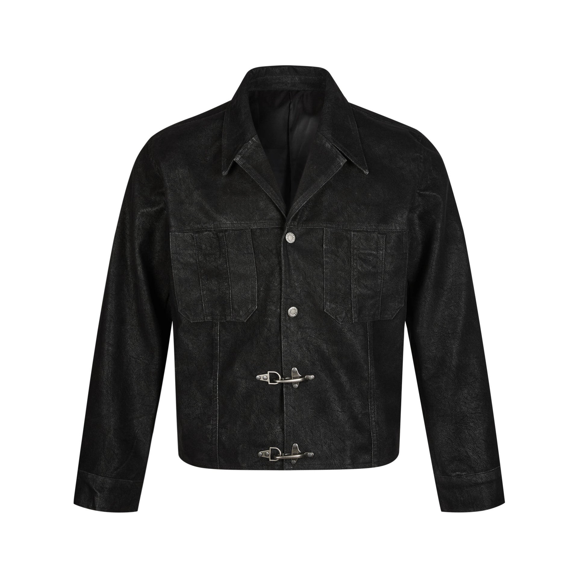 Make old airplane buckle suede leather jacket