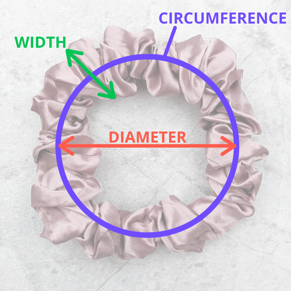 100% Silk Scrunchie - Medium