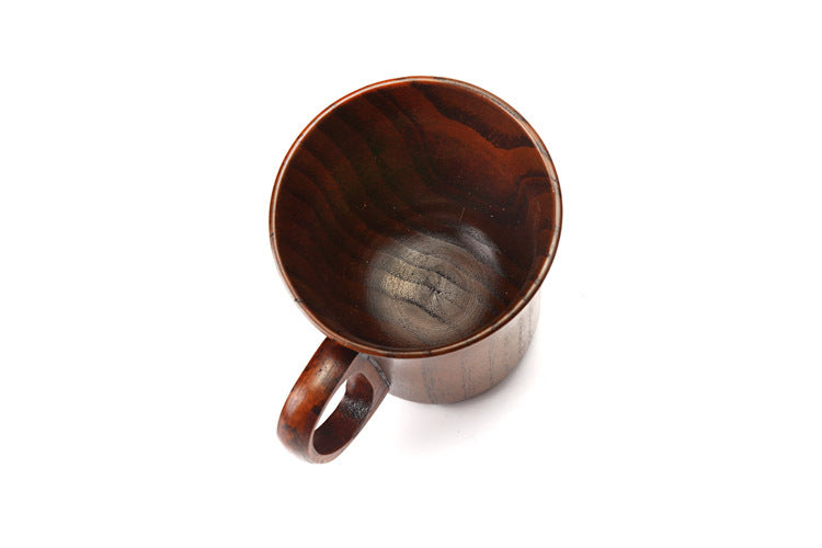 Vaso de madera de azufaifo natural