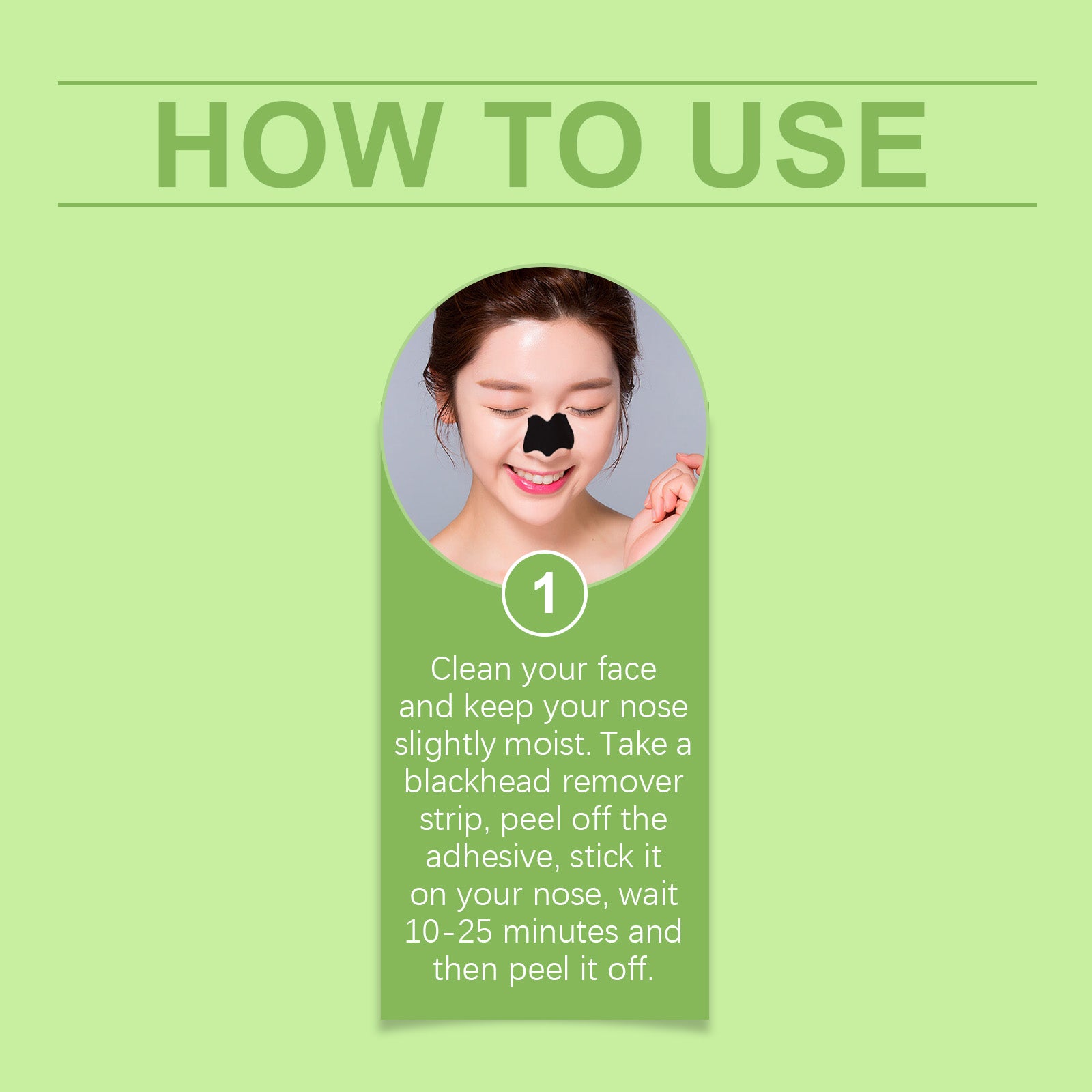 Bamboo Charcoal Nose Mask Gently Cleanses T Zone Of Face, Moisturizes Pores And Moisturizes Skin Nose Mask