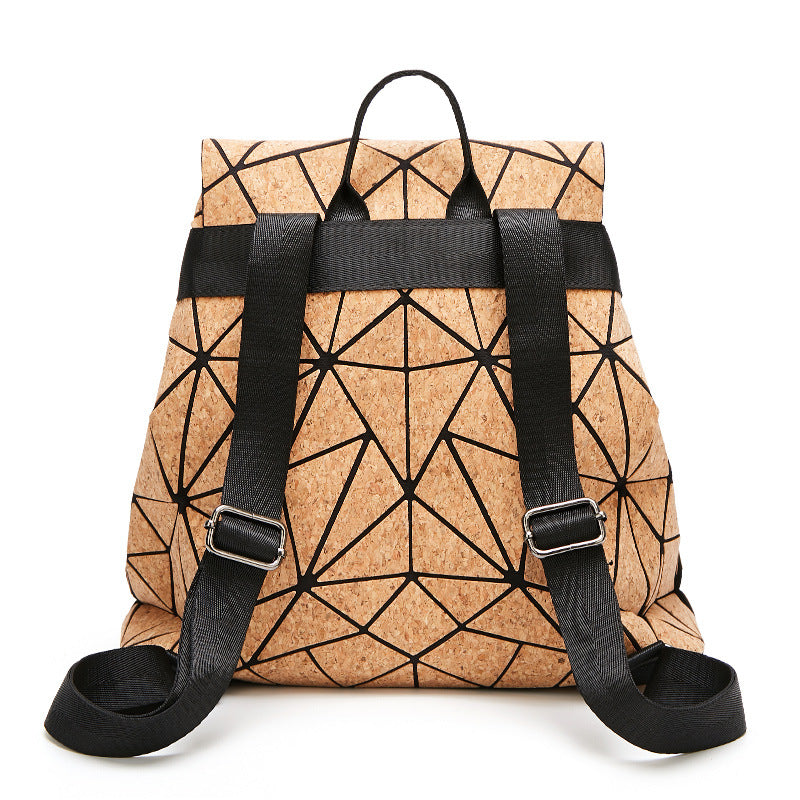 KAOGE Original Mochila de Corcho Natural para Mujer de Moda Madera Vegana Bolso Mochilas Femeninas Bolso de Viaje Mochila Escolar para Niña