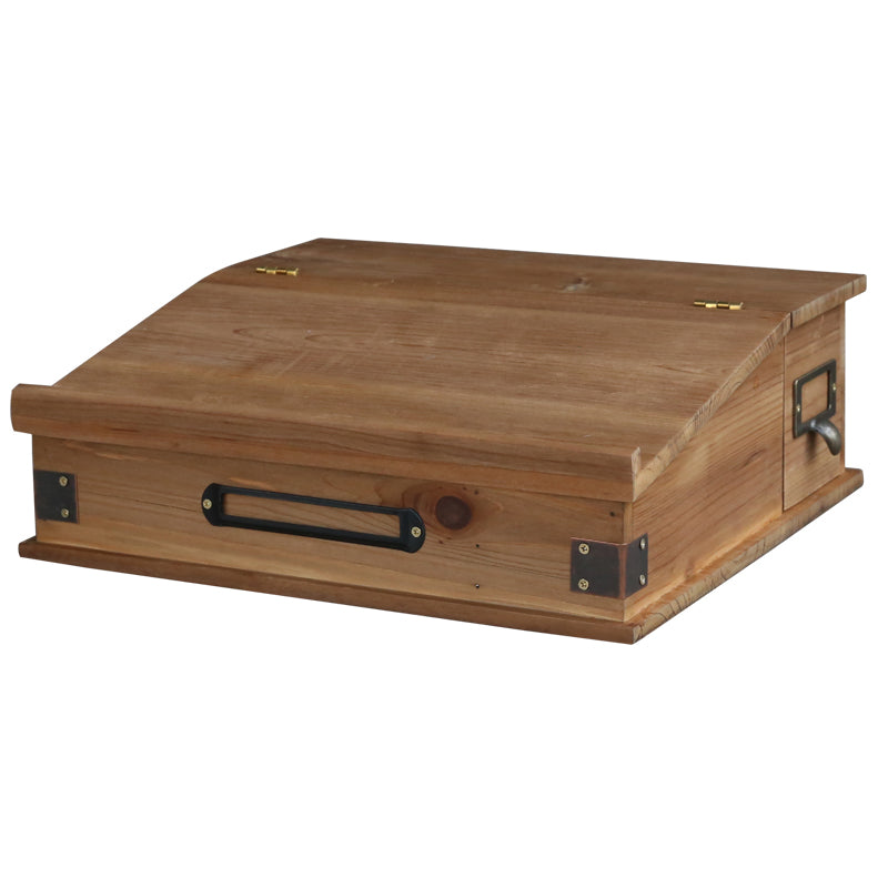Caja de almacenamiento de papelería a prueba de polvo para escritorio elevado de ordenador doméstico