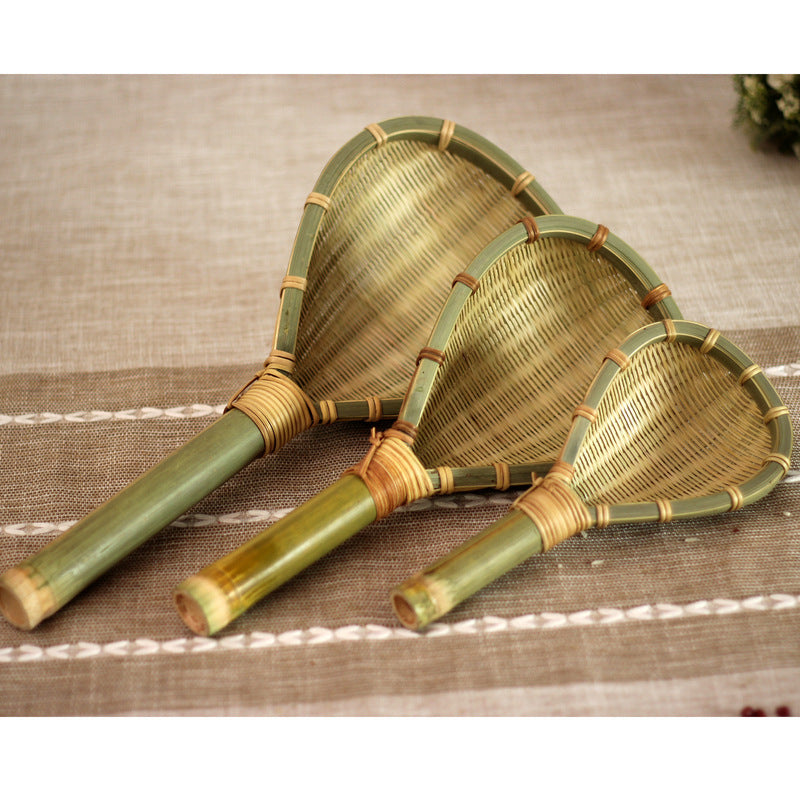 Bamboo Products Bamboo Woven Scoop Noodle Scoop Spicy Hot Pot Filter Bamboo Mesh Scoop Mesh Leak Filter Scoop Fried