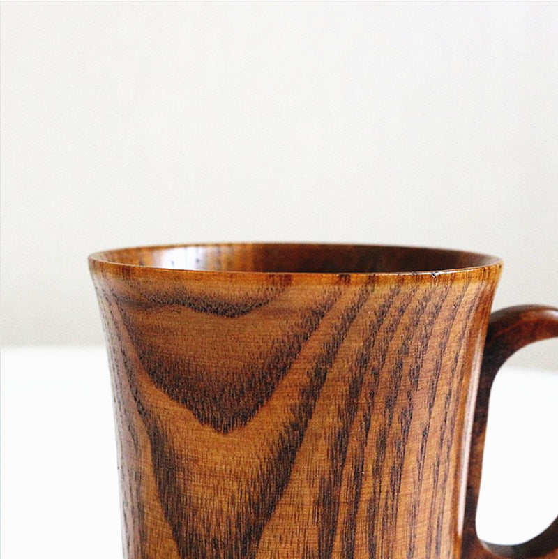 Vaso de madera de azufaifo natural