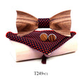 Zebra wood wooden bow tie