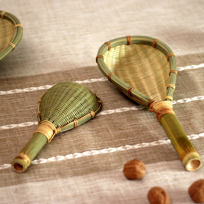 Bamboo Products Bamboo Woven Scoop Noodle Scoop Spicy Hot Pot Filter Bamboo Mesh Scoop Mesh Leak Filter Scoop Fried