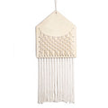Home Decoration Wood Mesh Pocket Cotton Thread Weaving Small Fresh Living Room Study Wall Hanging Wall Decoration