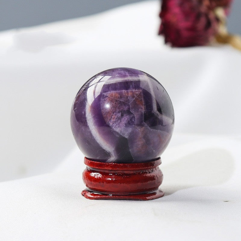Natural Crystal Ball Ornament
