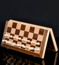 Wooden magnetic chess international checker solid wood chess pieces send the original queen two-in-one combination