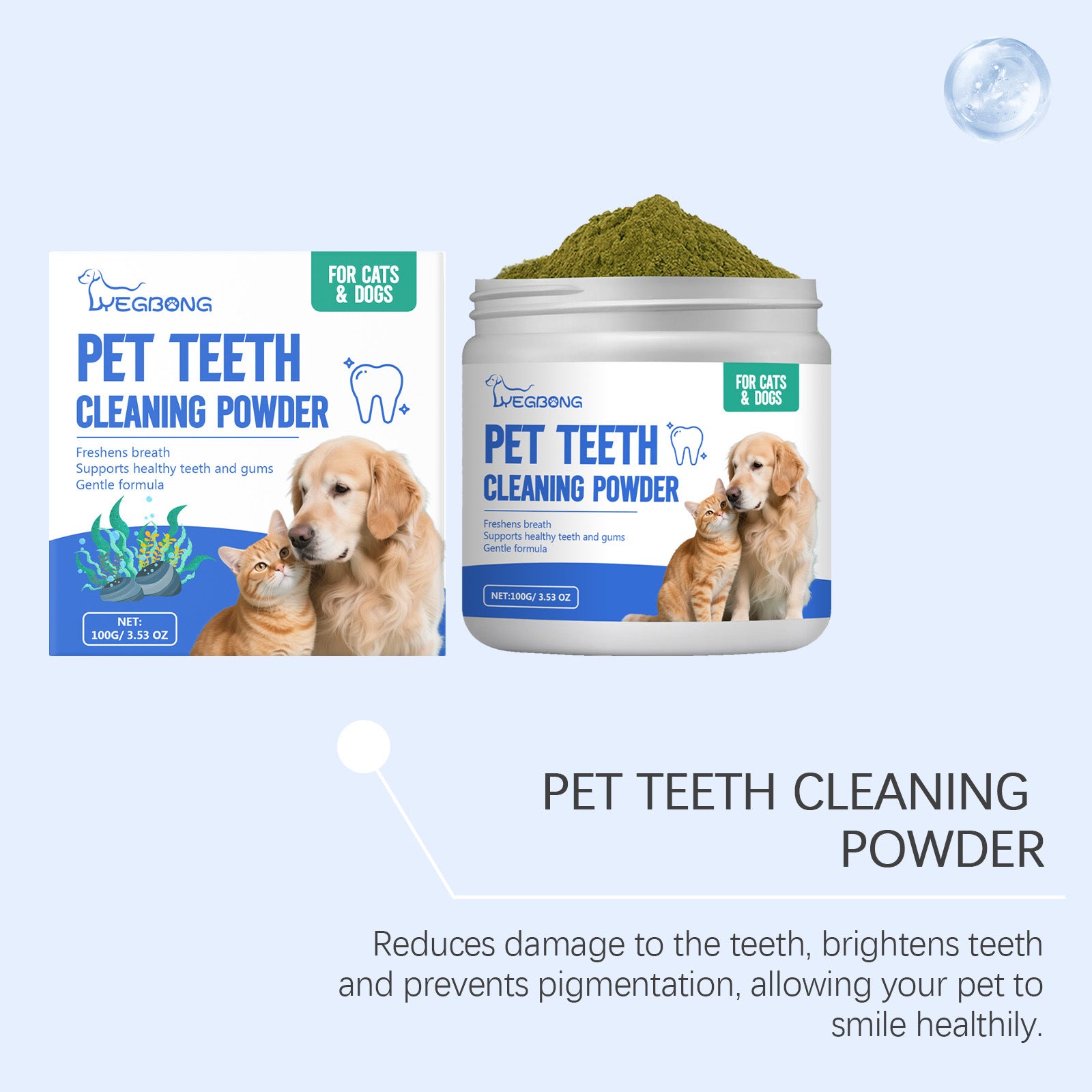 Cat And Dog Dental Cleaning Powder