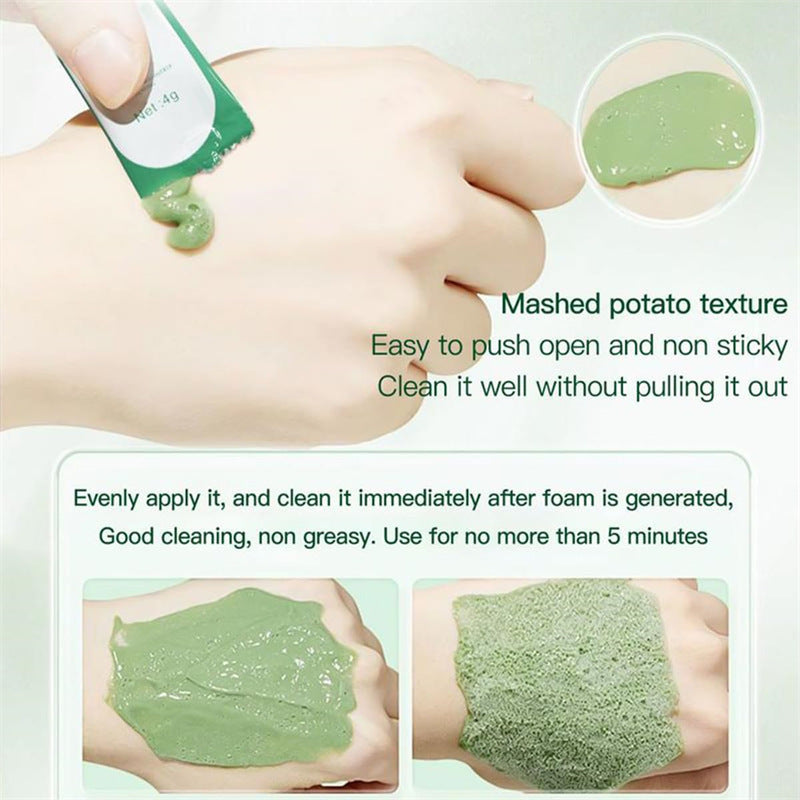Mascarilla de burbujas limpiadora profunda de aguacate, orgánica y natural