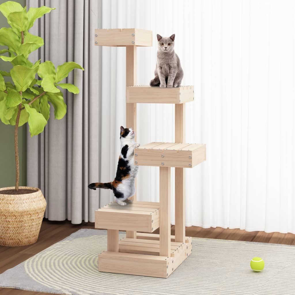 Cat Tree 45.5x Solid Pine Wood