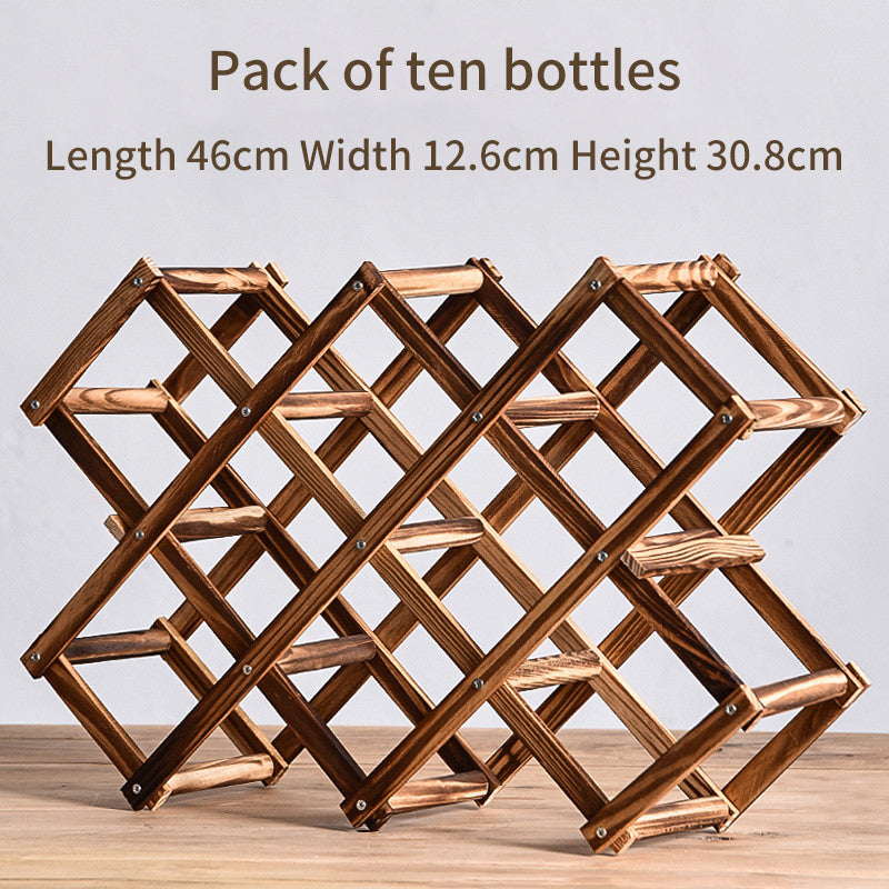 Red Wine Rack Solid Wood Household Small Modern Simple Red Wine Cabinet Display Rack Red Wine Rack