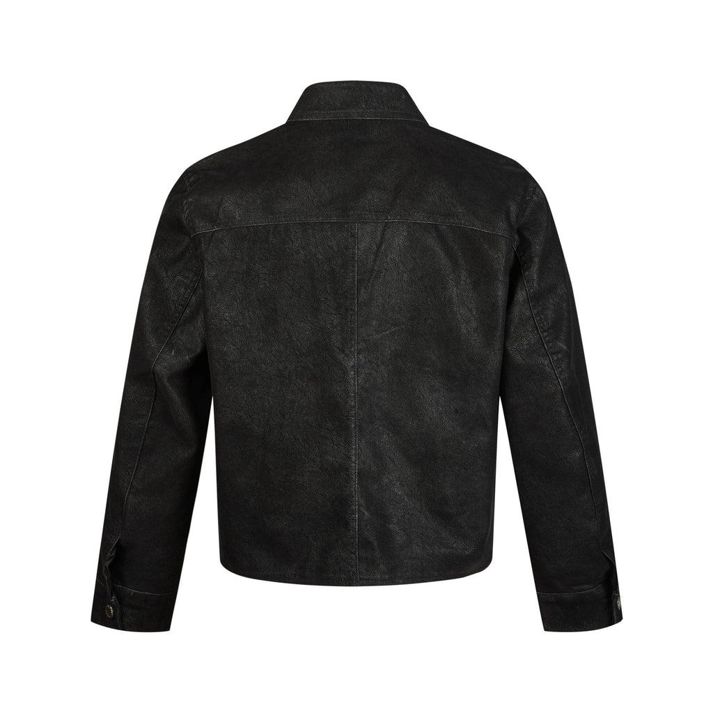 Make old airplane buckle suede leather jacket