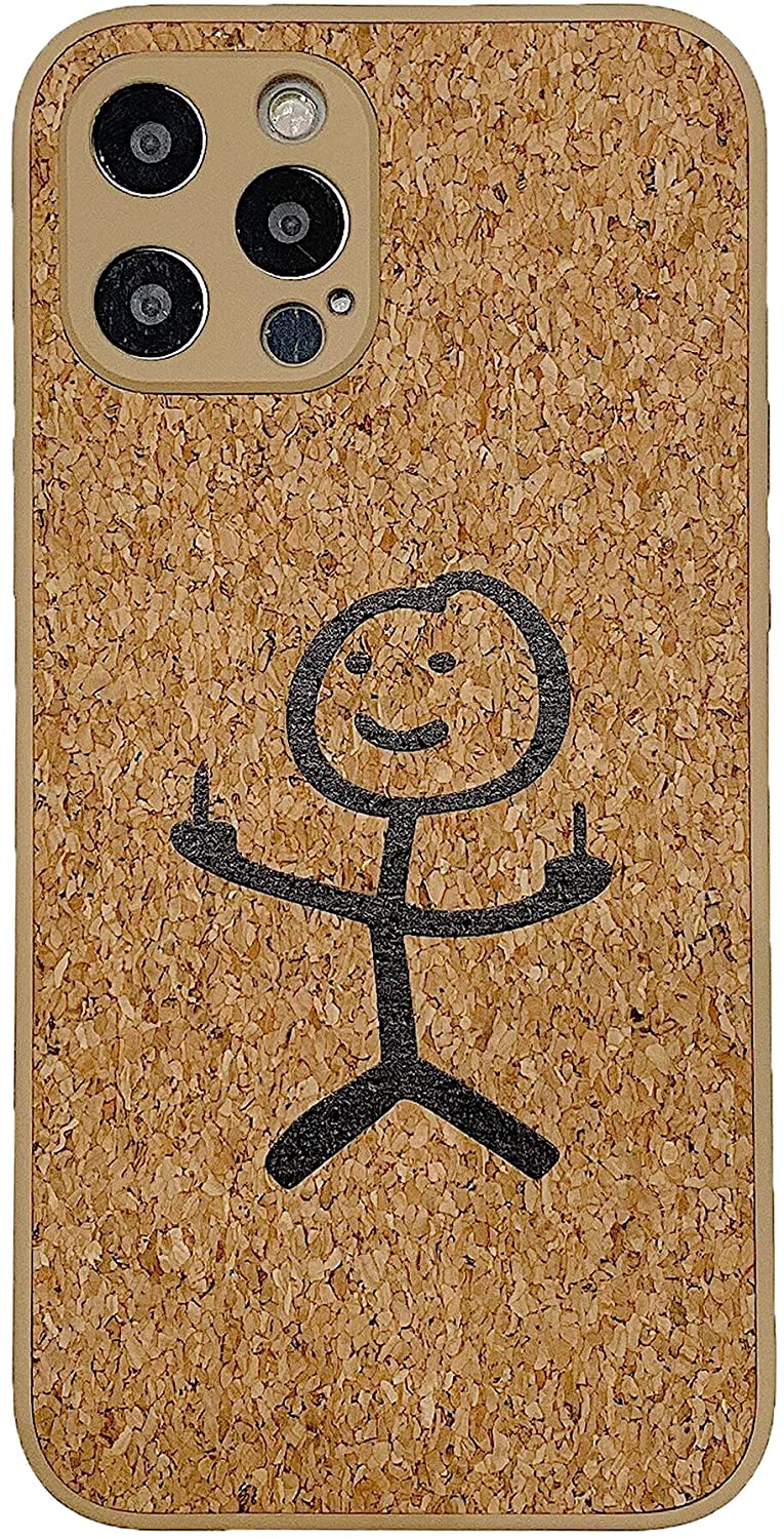 Creative Japanese Soft Wood Grain Fiber Protective Cover