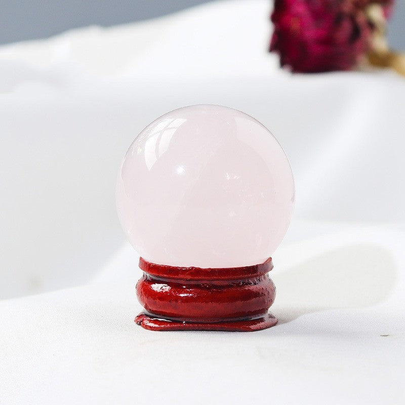 Natural Crystal Ball Ornament