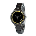 Reloj informal de negocios de moda con vetas de madera para hombre