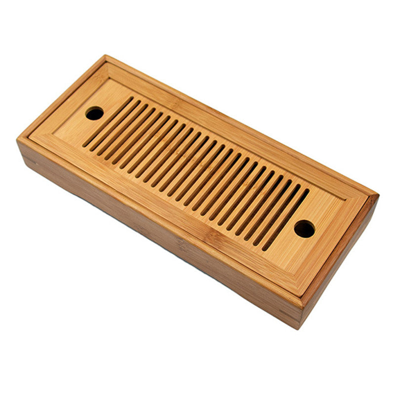 Bamboo Tea Tray Simple Tea Set Dry Brewing Table Tea Mat Bamboo Travel Tea Set