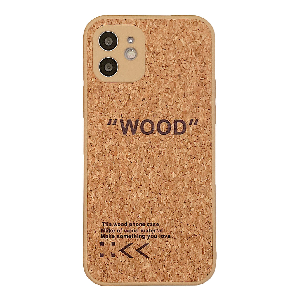 Creative Japanese Soft Wood Grain Fiber Protective Cover