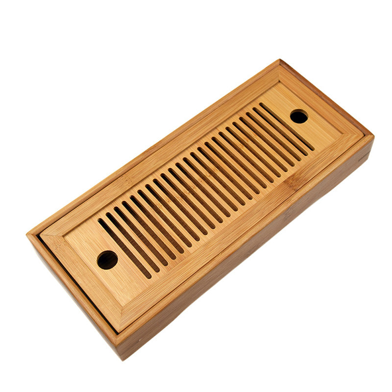Bamboo Tea Tray Simple Tea Set Dry Brewing Table Tea Mat Bamboo Travel Tea Set
