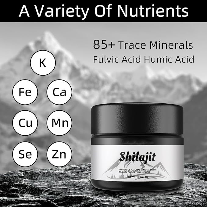 Resina Shilajit Orgánica Pura del Himalaya