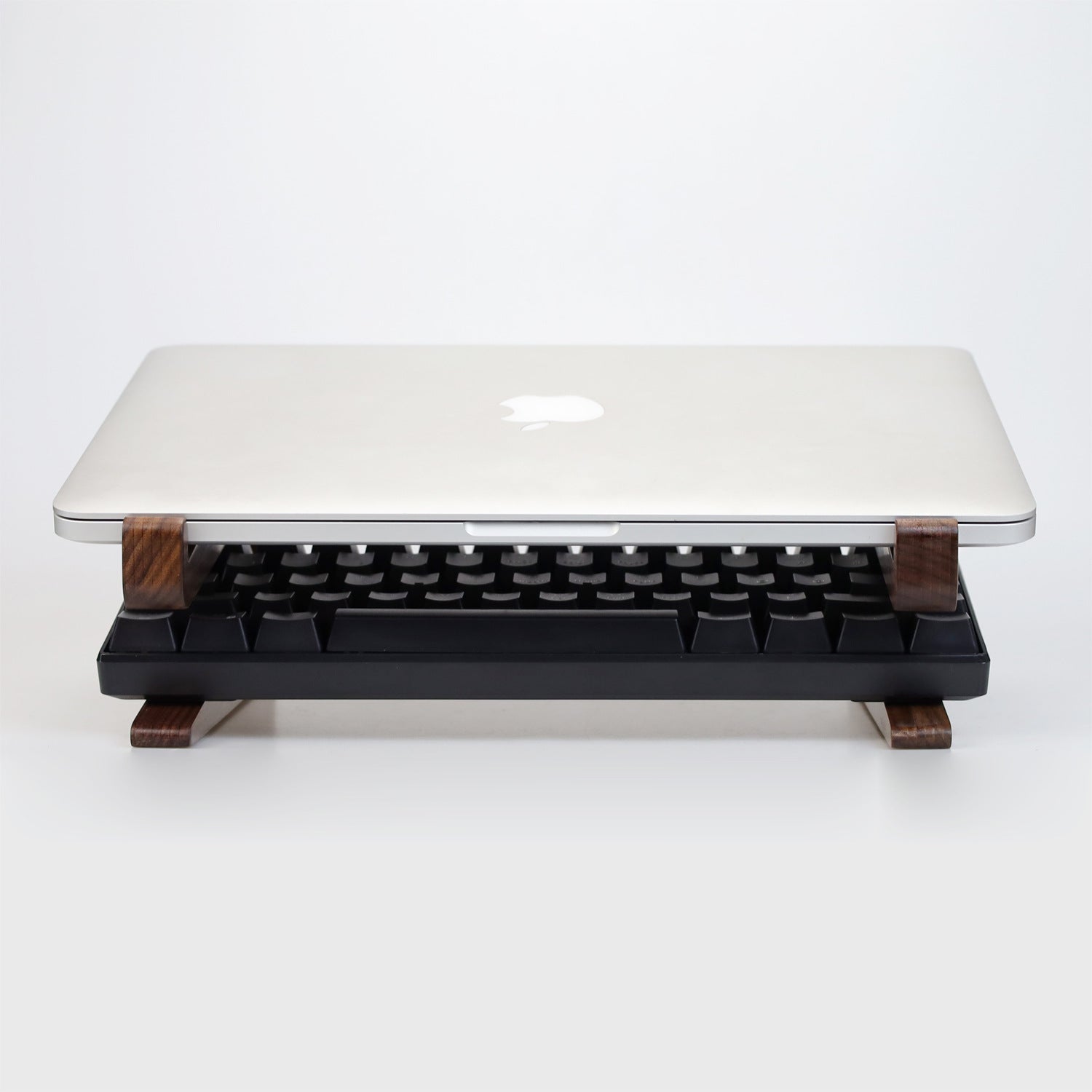 Base Mount Spider Accessory Magic Keyboard Stand Walnut Wood Bracket Storage for Apple MacBook
