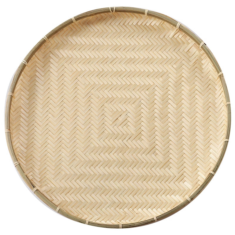 Bandeja de Secado de Productos de Bambú Hechos a Mano Almacenamiento de Productos de Bambú Cedazo Decorativo