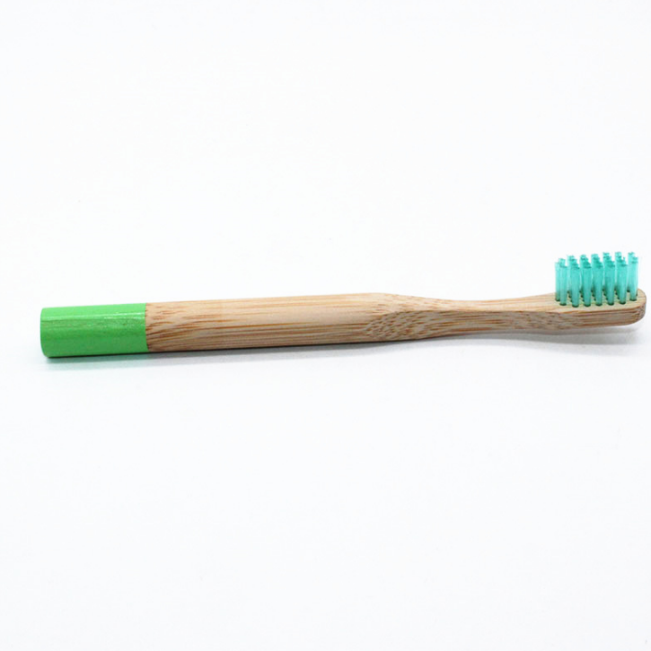 Natural Bamboo Toothbrush Biodegradable Wooden Eco-friendly Teeth Kids Case Tube Handmade Travel Tooth Brush-5 Colors