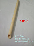 100pcs Eco Friendly Reusable Straw 21.5cm Carbonized Bamboo Smoothie Straws Pointed Coffee Milk Drinking Straw