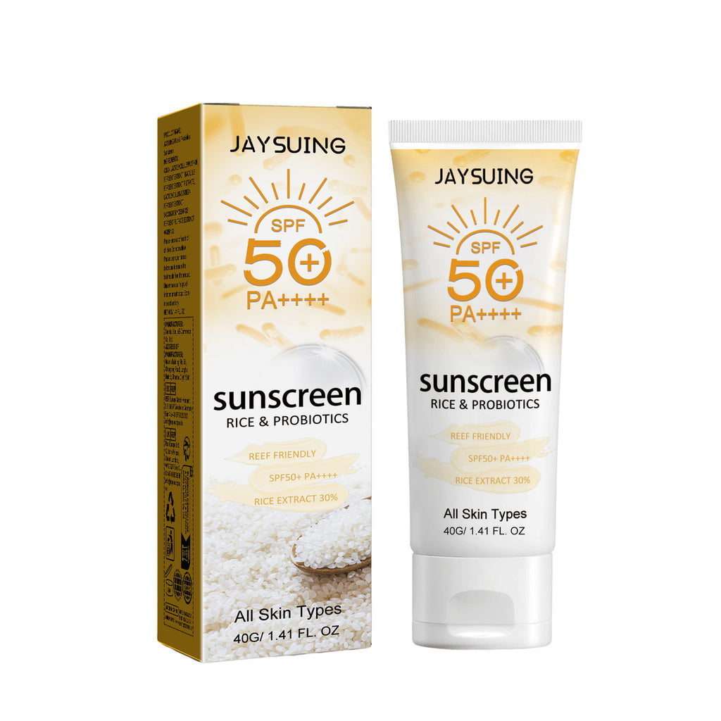 Probiotic Rice Organic Protective Cream, Face Body Non-greasy Outdoor UV Protection Cream