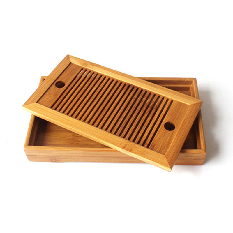 Bamboo Tea Tray Simple Tea Set Dry Brewing Table Tea Mat Bamboo Travel Tea Set