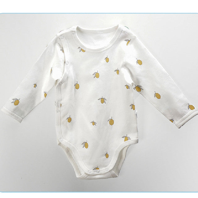 Lemon Organic Cotton Newborn Girl's Jumpsuit