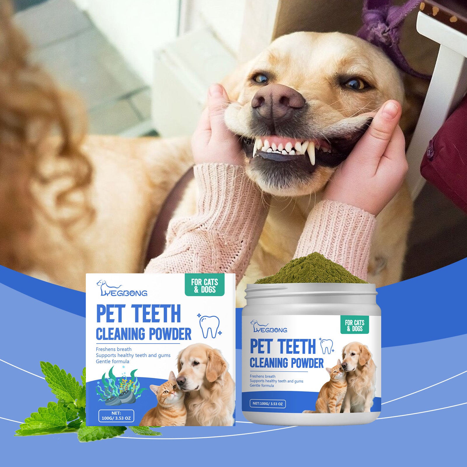 Cat And Dog Dental Cleaning Powder