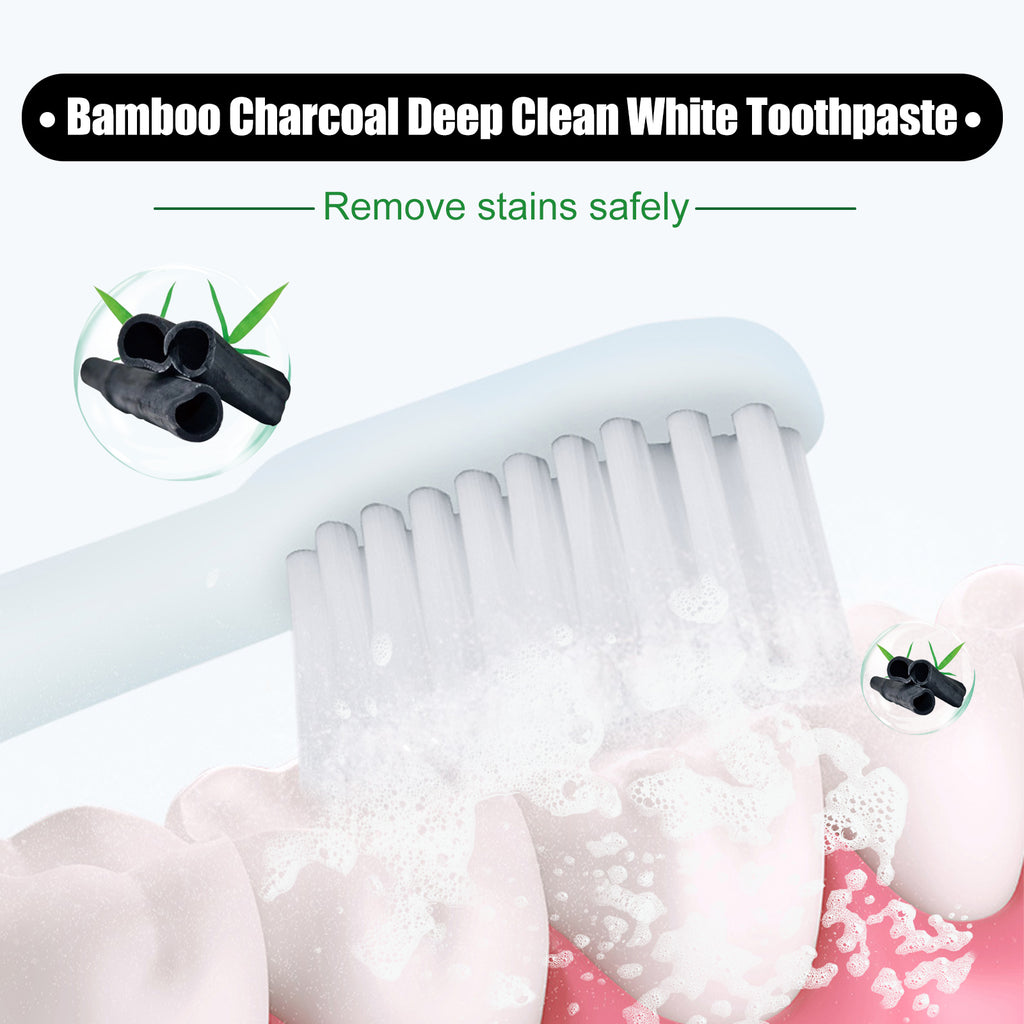 Bamboo Charcoal Deep Beauty Toothpaste Cleans Stains, Smells, Brightening White Teeth Care Toothpaste