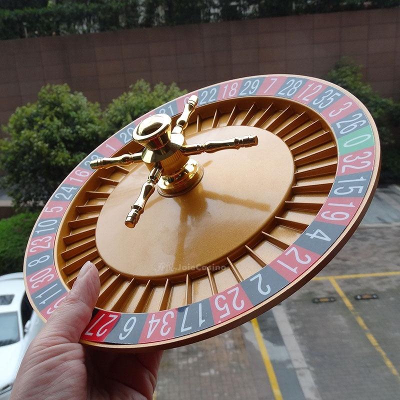 Solid Wood Roulette Wheel Yellow Diameter 50cm20-inch Or 45cm18-inch Casino Metal Turntable