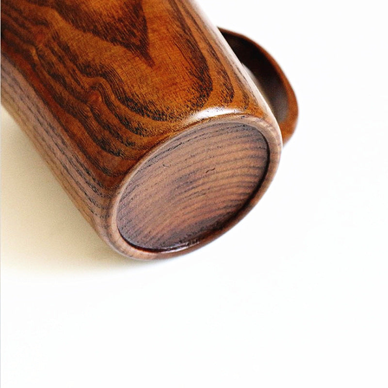 Vaso de madera de azufaifo natural