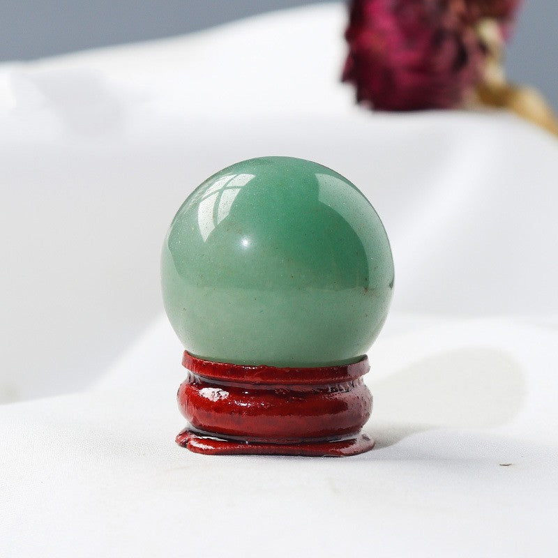 Natural Crystal Ball Ornament