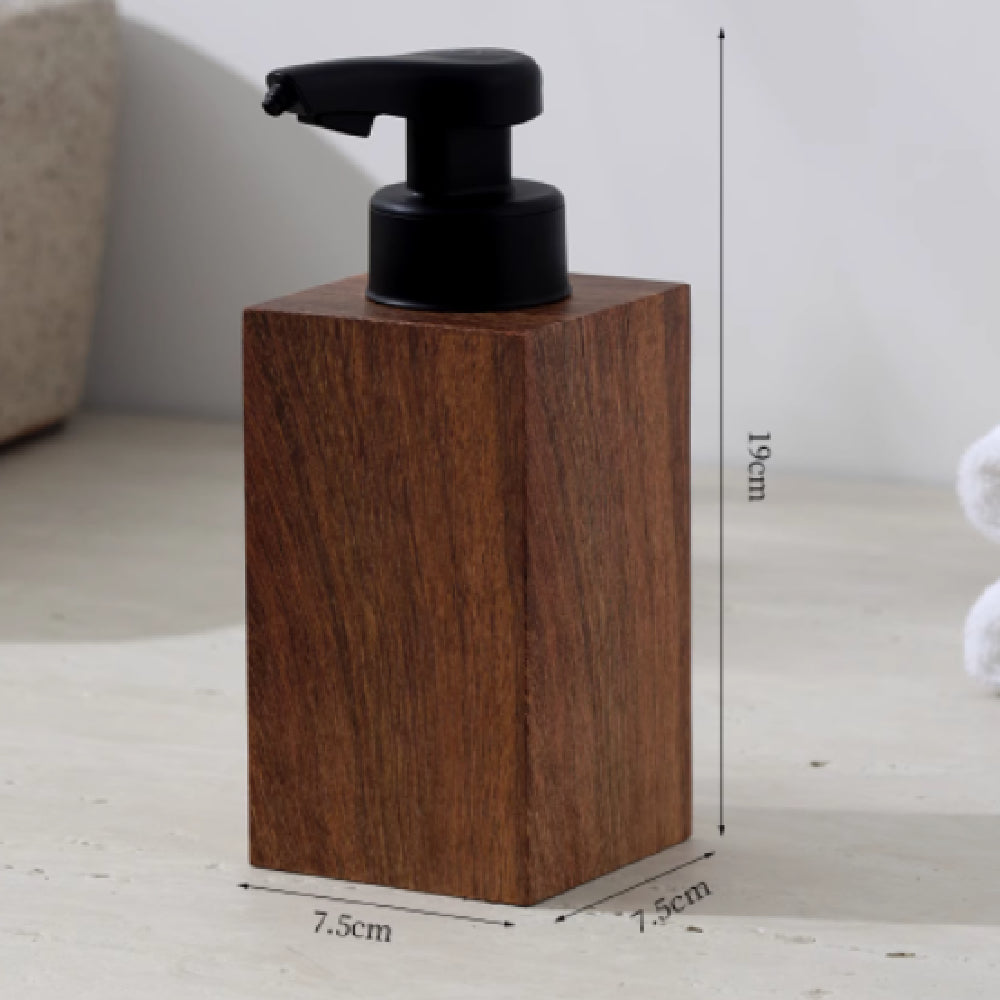 Inteligente con detección automática para lavar smartphone, de veta de madera de nogal