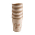 Vaso de papel natural de fibra de bambú ecológico